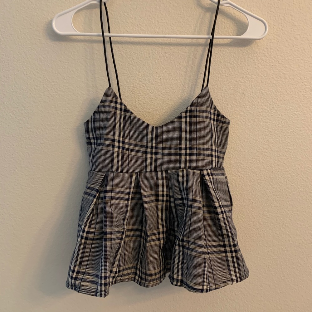 Cropped Pleated Babydoll Cami